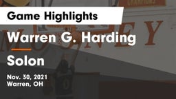 Warren G. Harding  vs Solon  Game Highlights - Nov. 30, 2021