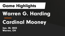 Warren G. Harding  vs Cardinal Mooney  Game Highlights - Jan. 28, 2023