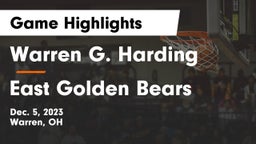 Warren G. Harding  vs East  Golden Bears Game Highlights - Dec. 5, 2023