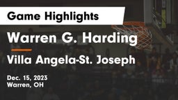 Warren G. Harding  vs Villa Angela-St. Joseph Game Highlights - Dec. 15, 2023