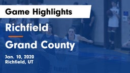 Richfield  vs Grand County Game Highlights - Jan. 10, 2020