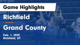 Richfield  vs Grand County  Game Highlights - Feb. 1, 2020