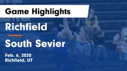 Richfield  vs South Sevier Game Highlights - Feb. 6, 2020