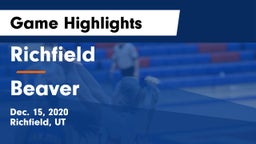 Richfield  vs Beaver  Game Highlights - Dec. 15, 2020