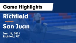 Richfield  vs San Juan  Game Highlights - Jan. 16, 2021