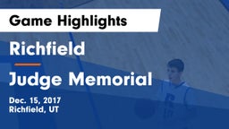 Richfield  vs Judge Memorial  Game Highlights - Dec. 15, 2017