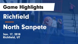 Richfield  vs North Sanpete  Game Highlights - Jan. 17, 2018