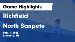 Richfield  vs North Sanpete  Game Highlights - Feb. 7, 2018