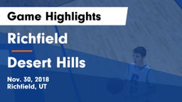 Richfield  vs Desert Hills  Game Highlights - Nov. 30, 2018