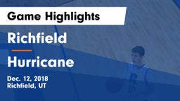Richfield  vs Hurricane  Game Highlights - Dec. 12, 2018