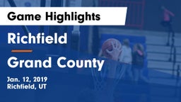 Richfield  vs Grand County  Game Highlights - Jan. 12, 2019