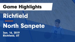 Richfield  vs North Sanpete  Game Highlights - Jan. 16, 2019