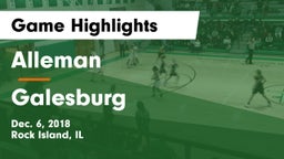 Alleman  vs Galesburg  Game Highlights - Dec. 6, 2018