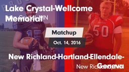Matchup: Lake Crystal - Wellc vs. New Richland-Hartland-Ellendale-Geneva  2016