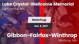 Matchup: Lake Crystal - Wellc vs. Gibbon-Fairfax-Winthrop  2017
