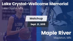 Matchup: Lake Crystal - Wellc vs. Maple River  2018