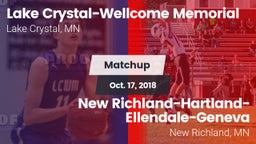 Matchup: Lake Crystal - Wellc vs. New Richland-Hartland-Ellendale-Geneva  2018