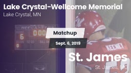 Matchup: Lake Crystal - Wellc vs. St. James  2019