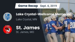 Recap: Lake Crystal-Wellcome Memorial  vs. St. James  2019