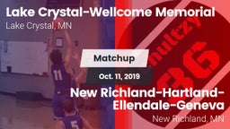 Matchup: Lake Crystal - Wellc vs. New Richland-Hartland-Ellendale-Geneva  2019