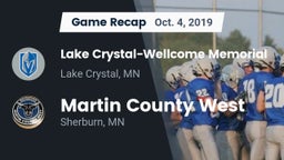 Recap: Lake Crystal-Wellcome Memorial  vs. Martin County West  2019