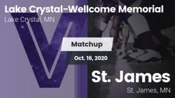 Matchup: Lake Crystal - Wellc vs. St. James  2020