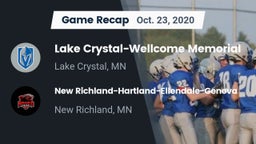 Recap: Lake Crystal-Wellcome Memorial  vs. New Richland-Hartland-Ellendale-Geneva  2020