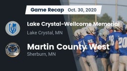 Recap: Lake Crystal-Wellcome Memorial  vs. Martin County West  2020
