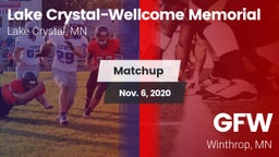 Matchup: Lake Crystal - Wellc vs. GFW  2020