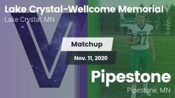 Matchup: Lake Crystal - Wellc vs. Pipestone  2020