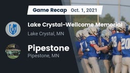 Recap: Lake Crystal-Wellcome Memorial  vs. Pipestone  2021