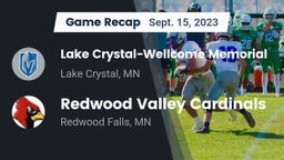 Recap: Lake Crystal-Wellcome Memorial  vs. Redwood Valley Cardinals 2023