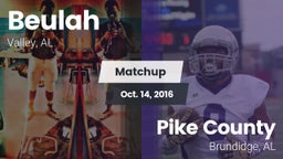 Matchup: Beulah High vs. Pike County  2016