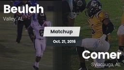 Matchup: Beulah High vs. Comer  2016