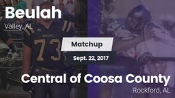 Matchup: Beulah High vs. Central of Coosa County  2017