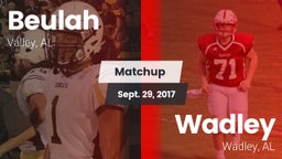 Matchup: Beulah High vs. Wadley  2017