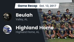 Recap: Beulah  vs. Highland Home  2017