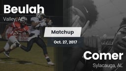 Matchup: Beulah High vs. Comer  2017