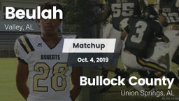 Matchup: Beulah High vs. Bullock County  2019