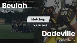 Matchup: Beulah High vs. Dadeville  2019