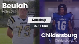 Matchup: Beulah High vs. Childersburg  2020