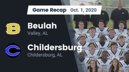 Recap: Beulah  vs. Childersburg  2020