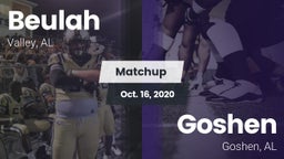 Matchup: Beulah High vs. Goshen  2020