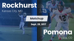 Matchup: Rockhurst High vs. Pomona  2017