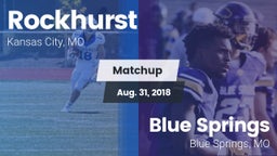 Matchup: Rockhurst High vs. Blue Springs  2018