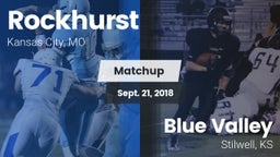 Matchup: Rockhurst High vs. Blue Valley  2018
