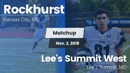 Matchup: Rockhurst High vs. Lee's Summit West  2018