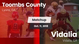 Matchup: Toombs County High vs. Vidalia  2018