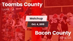 Matchup: Toombs County High vs. Bacon County  2019