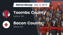 Recap: Toombs County  vs. Bacon County  2019